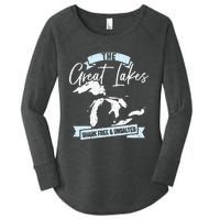 The Great Lakes Michigan Great Lakes Tourist Women's Perfect Tri Tunic Long Sleeve Shirt