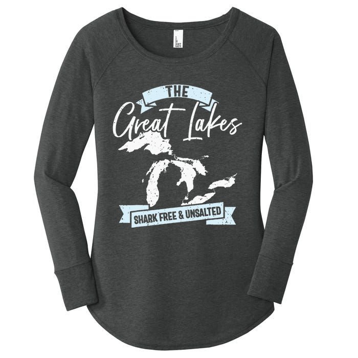 The Great Lakes Michigan Great Lakes Tourist Women's Perfect Tri Tunic Long Sleeve Shirt