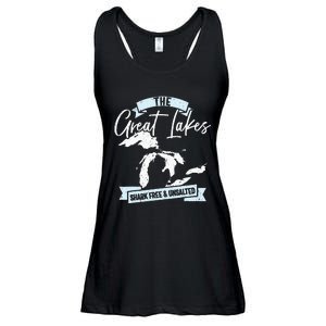 The Great Lakes Michigan Great Lakes Tourist Ladies Essential Flowy Tank