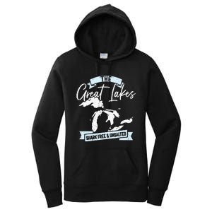 The Great Lakes Michigan Great Lakes Tourist Women's Pullover Hoodie