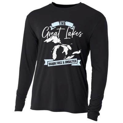 The Great Lakes Michigan Great Lakes Tourist Cooling Performance Long Sleeve Crew