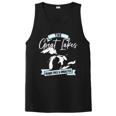 The Great Lakes Michigan Great Lakes Tourist PosiCharge Competitor Tank