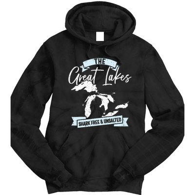 The Great Lakes Michigan Great Lakes Tourist Tie Dye Hoodie