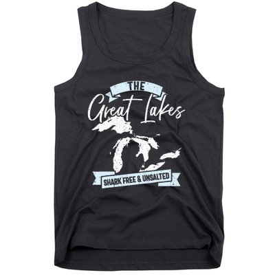 The Great Lakes Michigan Great Lakes Tourist Tank Top