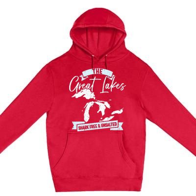 The Great Lakes Michigan Great Lakes Tourist Premium Pullover Hoodie