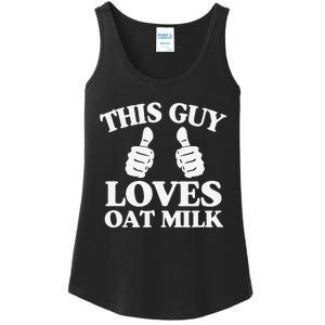 This Guy Loves Oat Milk Plant Based Vegan Barista Ladies Essential Tank