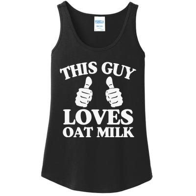 This Guy Loves Oat Milk Plant Based Vegan Barista Ladies Essential Tank