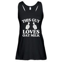 This Guy Loves Oat Milk Plant Based Vegan Barista Ladies Essential Flowy Tank