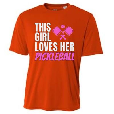 This Girl Loves Her Pickleball Cooling Performance Crew T-Shirt