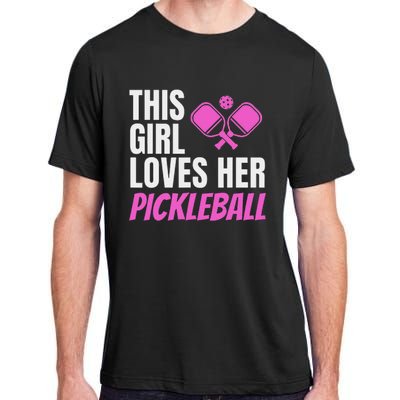 This Girl Loves Her Pickleball Adult ChromaSoft Performance T-Shirt