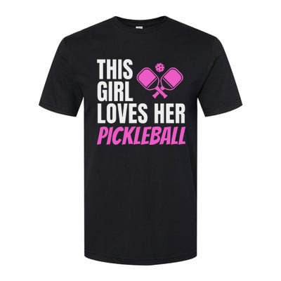 This Girl Loves Her Pickleball Softstyle CVC T-Shirt