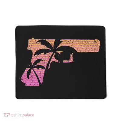 Tropical Gun Lover Firearm Beach Cute Hawaiian Gift Aloha Mousepad