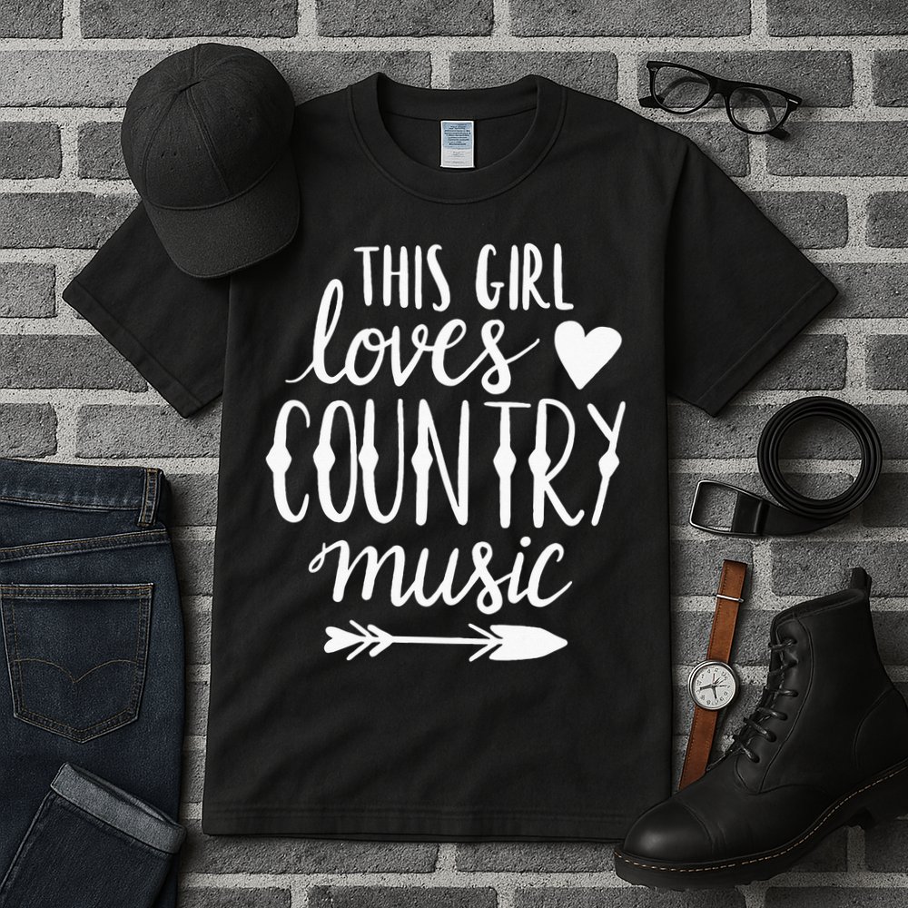 This Girl Loves Country Music Country Music Lover Gift Tall T-Shirt