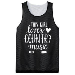 This Girl Loves Country Music Country Music Lover Gift Mesh Reversible Basketball Jersey Tank