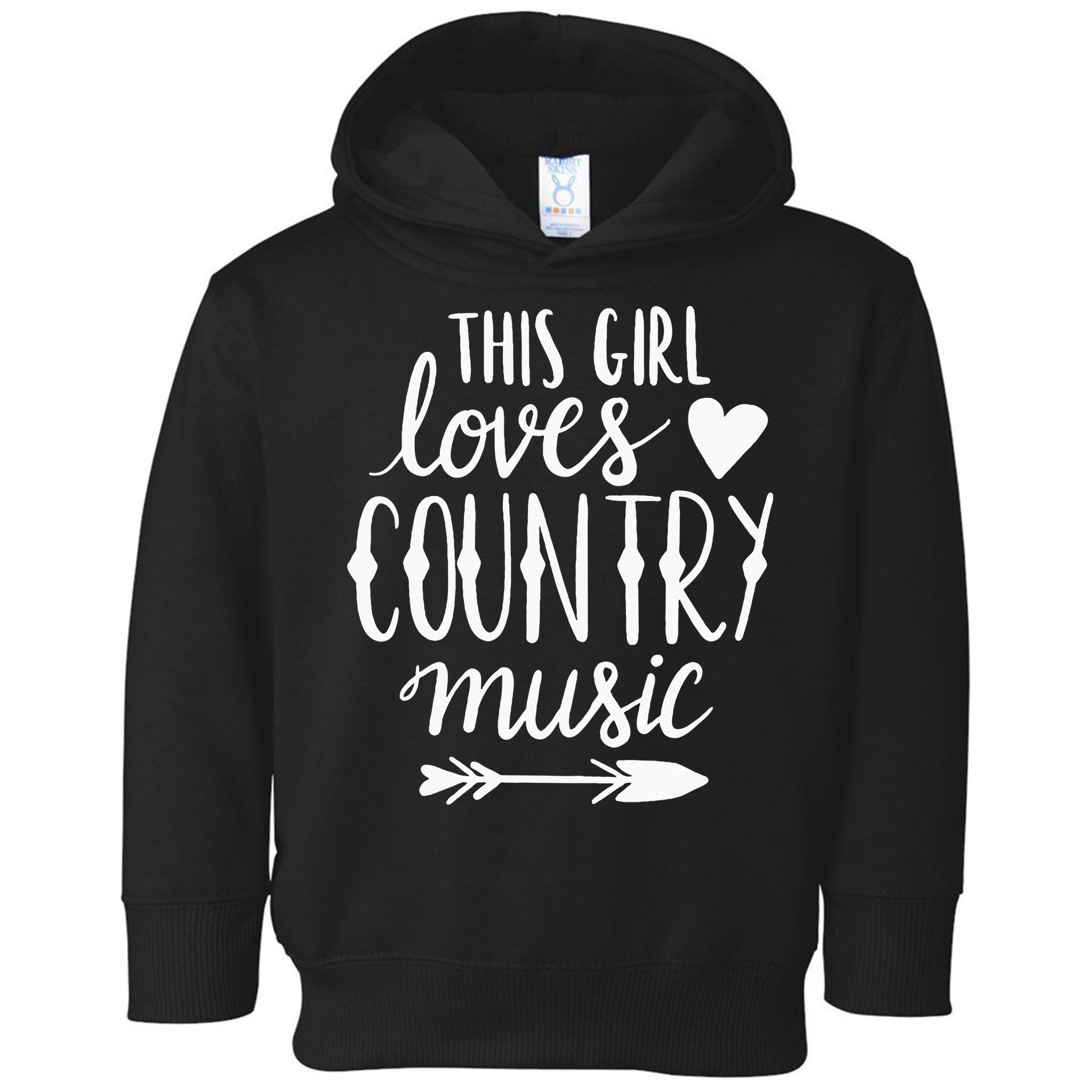 This Girl Loves Country Music Country Music Lover Gift Toddler Hoodie