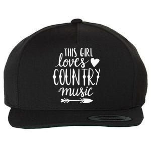 This Girl Loves Country Music Country Music Lover Gift Wool Snapback Cap