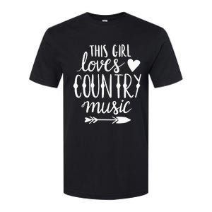 This Girl Loves Country Music Country Music Lover Gift Softstyle CVC T-Shirt