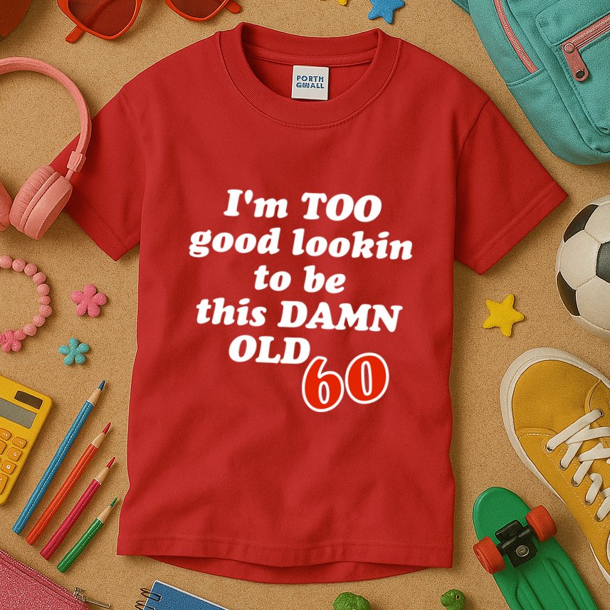 TOO Good Lookin To Be This Damn OLD 60 Kids T-Shirt