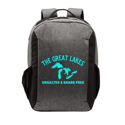 The Great Lakes Unsalted And Shark Free Michigan Gift Vintage Gift Vector Backpack