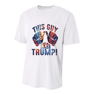 This Guy Likes Trump Youth Performance Sprint T-Shirt