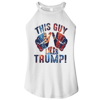 This Guy Likes Trump Women’s Perfect Tri Rocker Tank