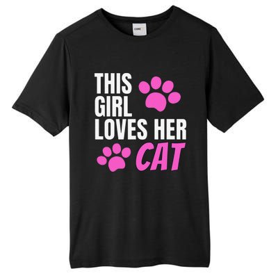 This Girl Loves Her Cat Tall Fusion ChromaSoft Performance T-Shirt