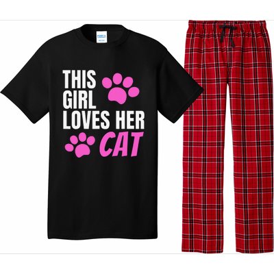 This Girl Loves Her Cat Pajama Set