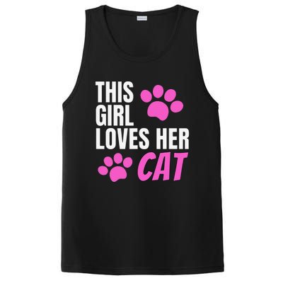 This Girl Loves Her Cat PosiCharge Competitor Tank