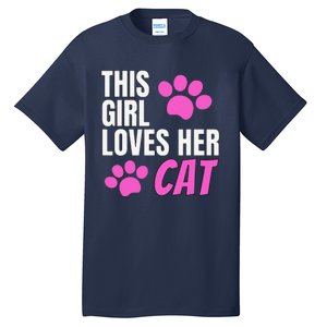 This Girl Loves Her Cat Tall T-Shirt