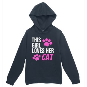 This Girl Loves Her Cat Urban Pullover Hoodie