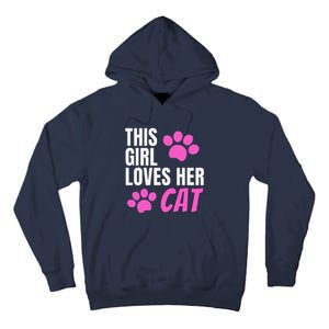 This Girl Loves Her Cat Tall Hoodie