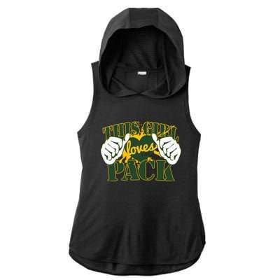 This Girl Loves The Pack Green Bay Packers Ladies PosiCharge Tri-Blend Wicking Draft Hoodie Tank