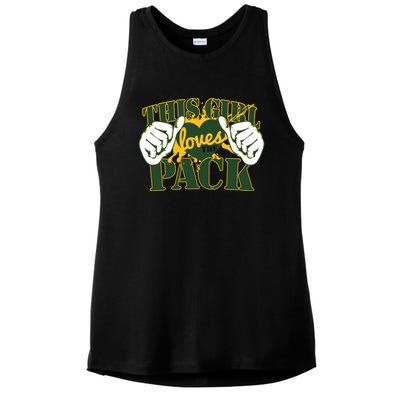 This Girl Loves The Pack Green Bay Packers Ladies PosiCharge Tri-Blend Wicking Tank