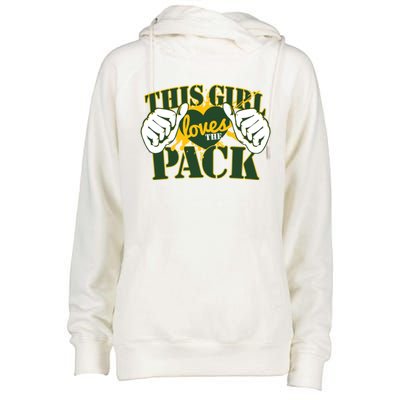 This Girl Loves The Pack Green Bay Packers Womens Funnel Neck Pullover Hood