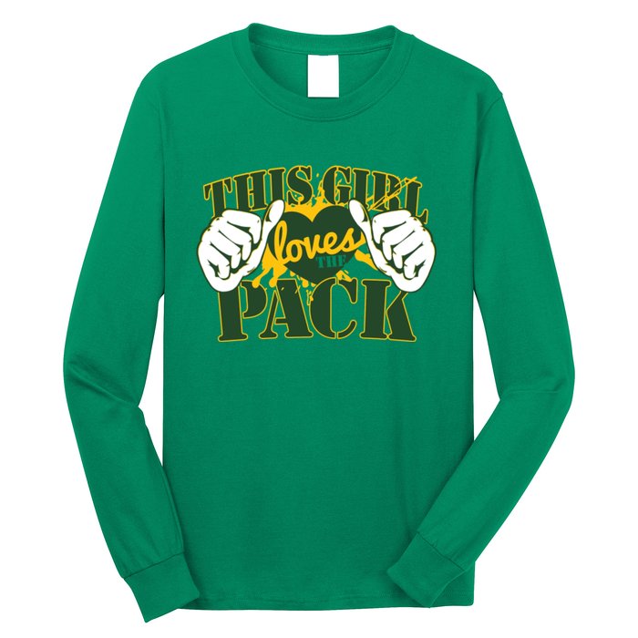 This Girl Loves The Pack Green Bay Packers Long Sleeve Shirt