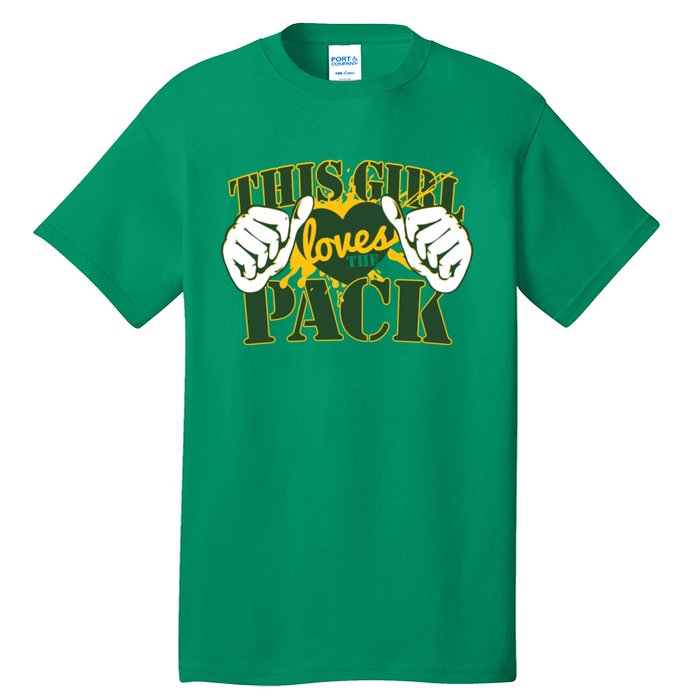 This Girl Loves The Pack Green Bay Packers Tall T-Shirt