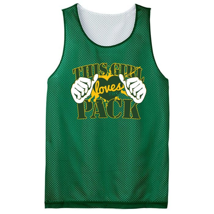 This Girl Loves The Pack Green Bay Packers Mesh Reversible Basketball Jersey Tank