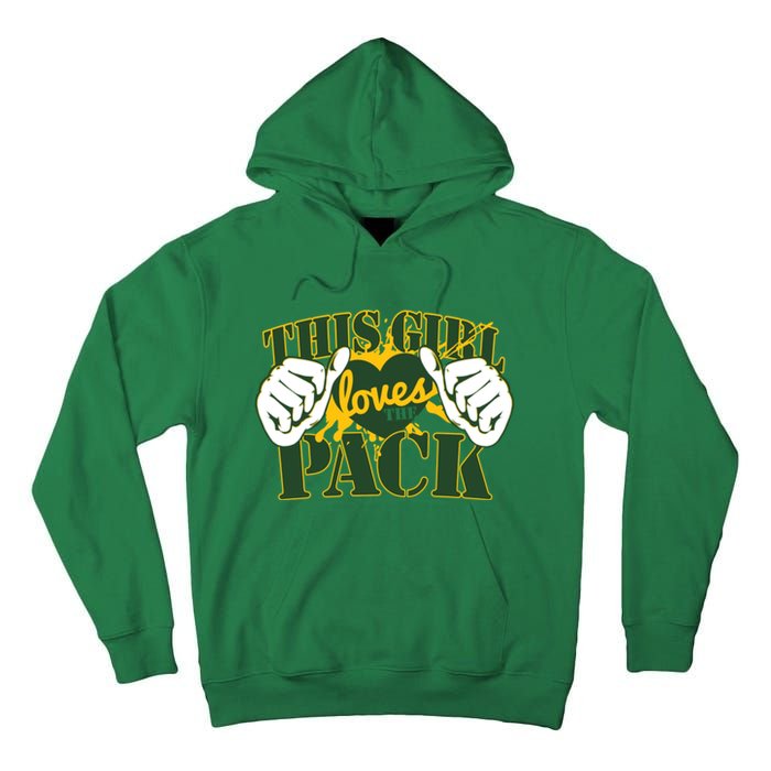 This Girl Loves The Pack Green Bay Packers Tall Hoodie