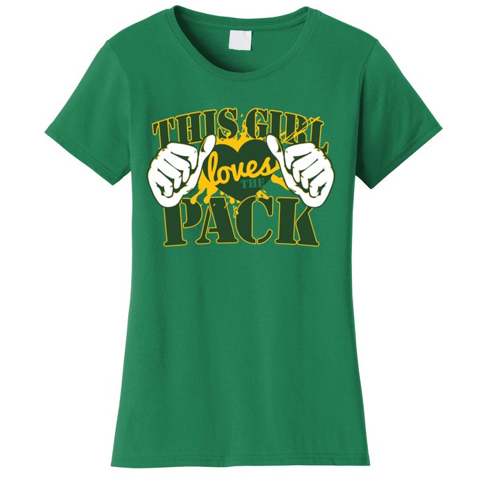 This Girl Loves The Pack Green Bay Packers Women's T-Shirt