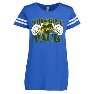 This Girl Loves The Pack Green Bay Packers Enza Ladies Jersey Football T-Shirt