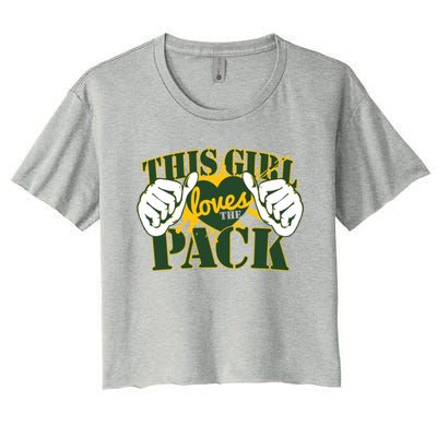 This Girl Loves The Pack Green Bay Packers Women's Crop Top Tee