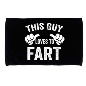 This Guy Loves To Fart Microfiber Hand Towel