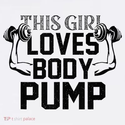 This Girl Love Body Pump Women Funny Weightlifting T-Shirt