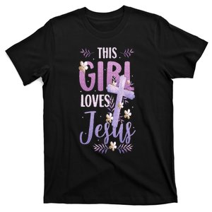 This Girl Loves Jesus Cute Christian Girl Jesus T-Shirt