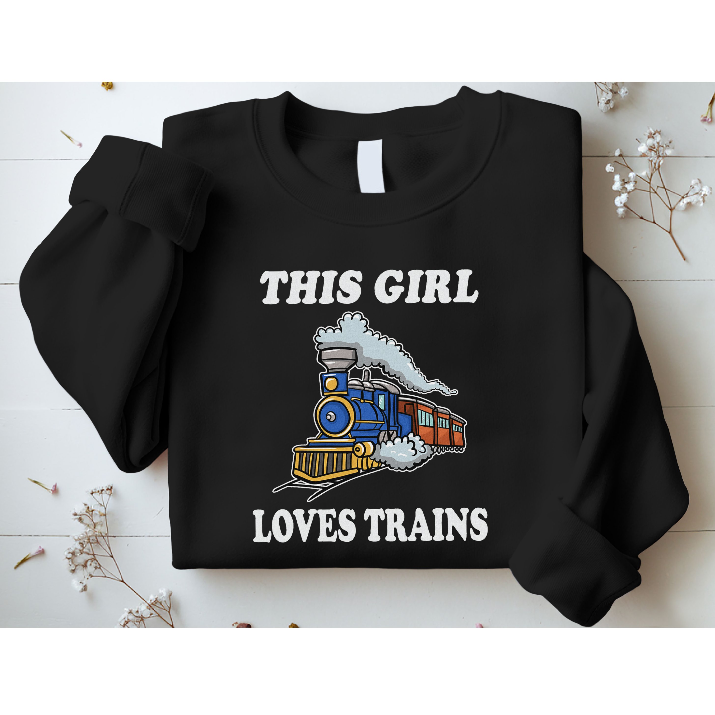 This Girl Loves Trains Train Lover Sweatshirt