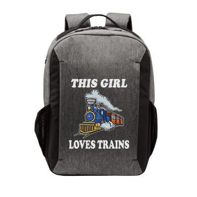 This Girl Loves Trains Train Lover Vector Backpack