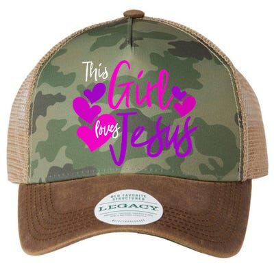 This Girl Loves Jesus Hearts Christian  Legacy Tie Dye Trucker Hat