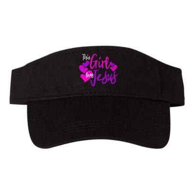 This Girl Loves Jesus Hearts Christian  Visor