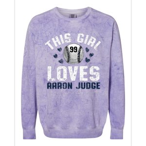 This Girl Loves Aaron Judge New York Colorblast Crewneck Sweatshirt