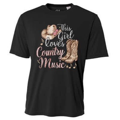 This Girl Loves Country Music Cooling Performance Crew T-Shirt